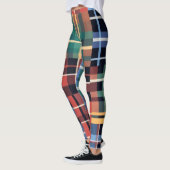 Kühnes Tartan-Mischmuster Leggings (Links)