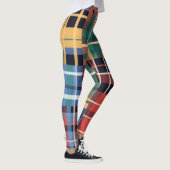 Kühnes Tartan-Mischmuster Leggings (Rechts)