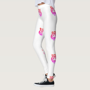 Kühnes Tiger-Weich-Kühl-Stretch-Outfit für Freizei Leggings