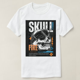 Kühnes Totenkopf-Grafik-T-Shirt-Design T-Shirt