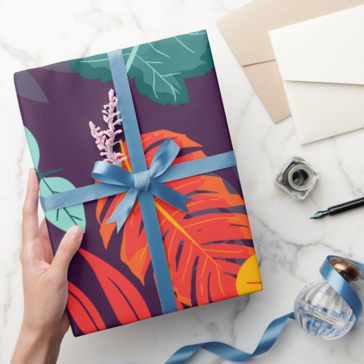 Kühnes Tropisches Blätter-Geschenkpapier Geschenkpapier (Schenken)