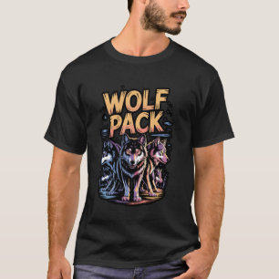 Kühnes Wolfspack Heulende Pfote T-Shirt