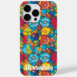 Kühnes zeitgenössisches florales Muster lebhafte G Case-Mate iPhone 14 Pro Max Hülle