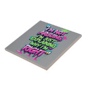 Kühnes Zitat Neon Graffiti Design Fliese (Seite)