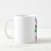 Kühnes Zitat Neon Graffiti Design Kaffeetasse (Links)