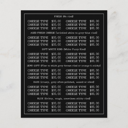 Kuhportrait, Käsemongerwerbung Flyer (Hinten)