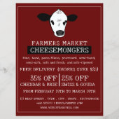 Kuhportrait, Käsemongerwerbung Flyer (Vorne)