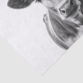 Kuhportrait Seidenpapier (Ausschnitt)