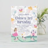 Kuhprinzessin zum Geburtstag Einladung (Stehend Vorderseite)