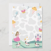 Kuhprinzessin zum Geburtstag Einladung (Rückseite)