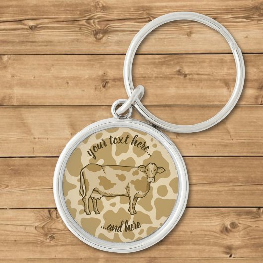 Kuhprofil-Schlüsselanhänger Schlüsselanhänger