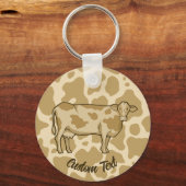 Kuhprofil-Schlüsselanhänger Schlüsselanhänger (Vorderseite)