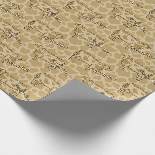 Kuhprofilumhüllungspapier Geschenkpapier (Ecke)