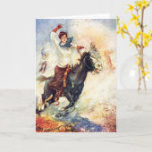 Kuhpuncher-Mädchen Karte (Gelbe Blume)