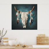 Kuhschädel 1 poster (Küche)