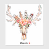 Kuhschädel Country Hütte Laptop Cutout Vinyl Aufkleber (Blatt)