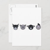 Kuhschaf Postkarte (Vorne/Hinten)