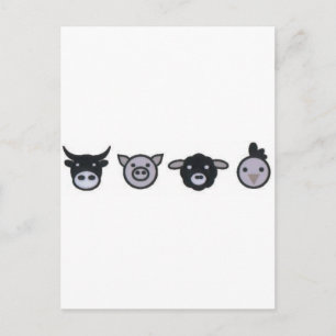 Kuhschaf Postkarte