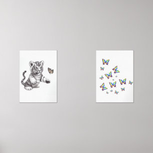 Kuhschmetterlinge jagen bilderwand sets