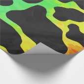 Kuhschwarz und Regenbogen Geschenke Geschenkpapier (Ecke)