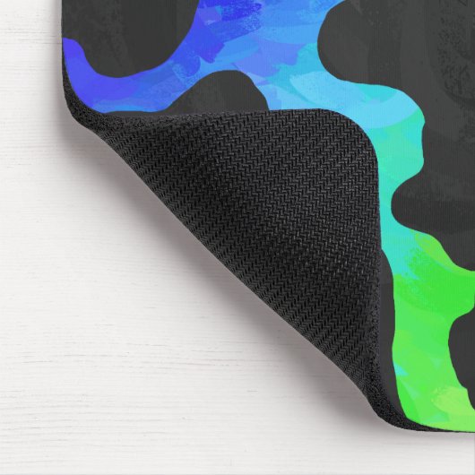 Kuhschwarz und Regenbogen Geschenke Mousepad (Ecke)