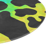 Kuhschwarz und Regenbogen Geschenke Schneidebrett (Ecke)