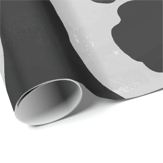Kuhschwarz und Weiß Geschenkpapier (Rolleneckpunkt)