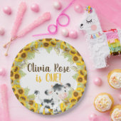 Kuhsonnenblume Geburtstagsgeschenk auf Papiertüte Pappteller (Party)