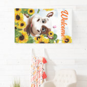 Kuhsonnenblumenfarm Willkommen Banner (Insitu)
