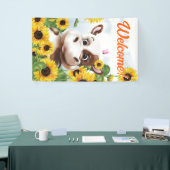 Kuhsonnenblumenfarm Willkommen Banner (Messeveranstaltung)