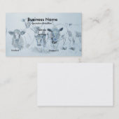 Kuhstift Zeichnend Bauer-Visitenkarten Visitenkarte (Vorne/Hinten)
