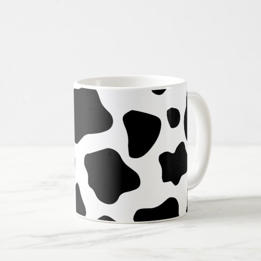 Kuhstumpf Muster Kühe Tierdruck Kaffeetasse (VorderseiteRechts)