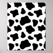 Kuhstumpf Muster Kühe Tierdruck Poster (Vorne)