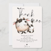 Kuhthema Geburtstag Dankeskarte (Vorderseite)