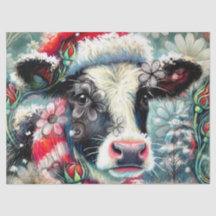 Kuhträume wärmerer Zeiten Blumendekoupage