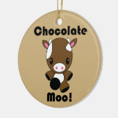 Kuhverzierung Schokoladen-MOO Kawaii Keramik Ornament (Links)