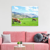 Kuhweideansicht Leinwand (Insitu (Wohnzimmer))