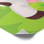 Kuhweiden auf einem landwirtschaftlichen Betrieb Poster (Ecke)