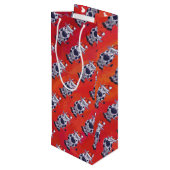 Kuhweih Geschenktüte Für Weinflaschen (Rückseite Schrägansicht)