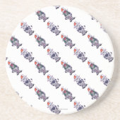 Kuhweih Sandstein Untersetzer (Vorne)