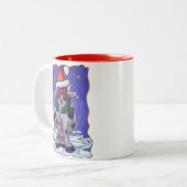 Kuhweih Zweifarbige Tasse (Vorderseite Links)