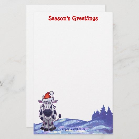 Kuhweihe Briefpapier (Vorne/Hinten)