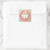 Kuhweihsticker Quadratischer Aufkleber (Tasche)
