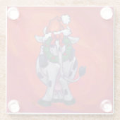 Kuhweihweihnachtszeit auf Red Feild Glasuntersetzer (Rückseite)