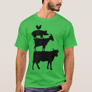 Kuhziege Schweinefleisch Bauer Tierland T-Shirt