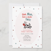 Kuhzucht Zweiten Geburtstag Einladung (Vorderseite)