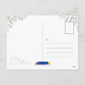 Kuih Seri Muka Malaysia Postcard Feiertagspostkarte (Rückseite)