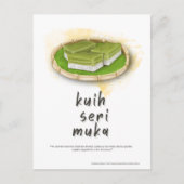 Kuih Seri Muka Malaysia Postcard Postkarte (Vorderseite)