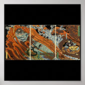 Kuji Battle zwischen Samurai. Circa 1860. Japan. Poster (Vorne)