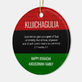 KUJICHAGULIA Kwanzaa Keramik Ornament (Links)